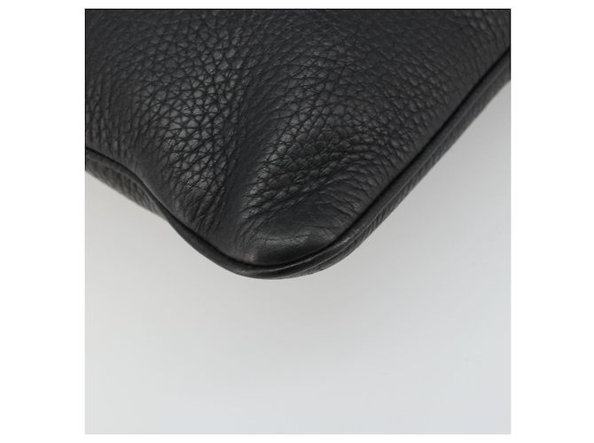Borsa a tracolla LOEWE Pelle Nera Argento Auth 186849A Nero - vista 16