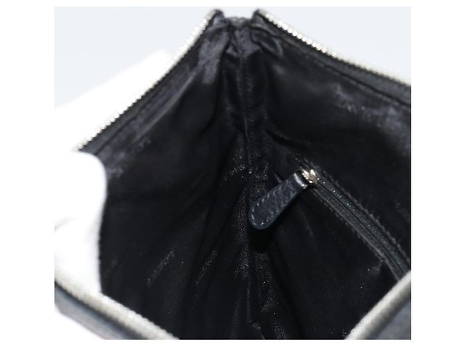 Borsa a tracolla LOEWE Pelle Nera Argento Auth 186849A Nero - vista 20