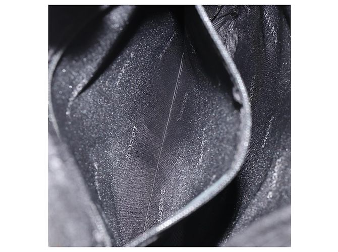 Borsa a tracolla LOEWE Pelle Nera Argento Auth 186849A Nero - vista 22