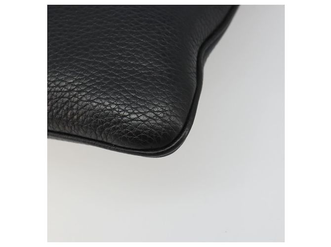 Borsa a tracolla LOEWE Pelle Nera Argento Auth 186849A Nero - vista 9