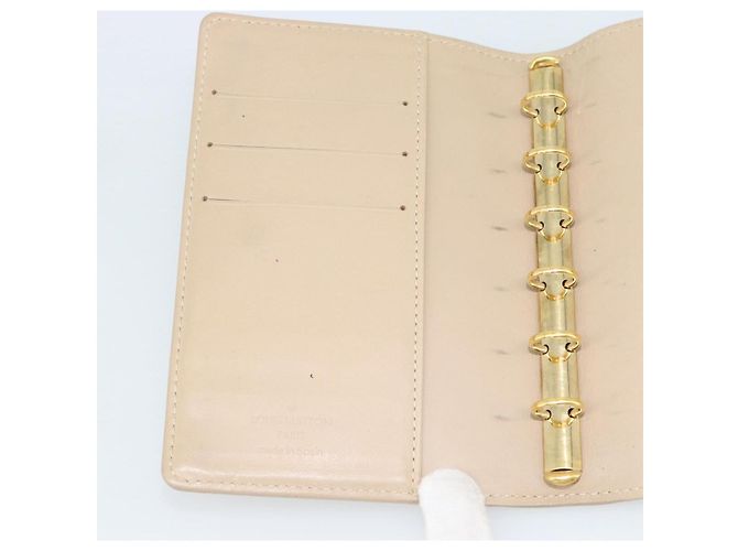 LOUIS VUITTON Monogram Vernis Agenda PM Planner Cover Beige R21001 Auth 185865 - vista 17
