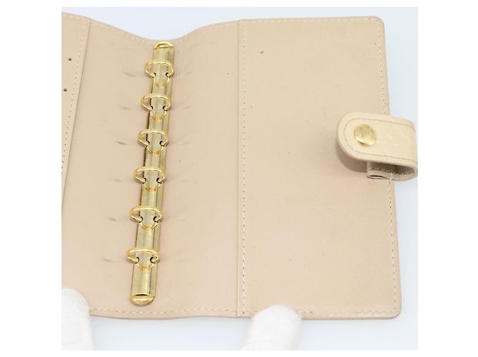 LOUIS VUITTON Monogram Vernis Agenda PM Planner Cover Beige R21001 Auth 185865 - vista 18