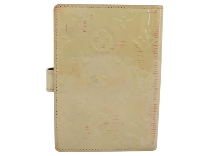 LOUIS VUITTON Monogram Vernis Agenda PM Planner Cover Beige R21001 Auth 185865 - vista 2