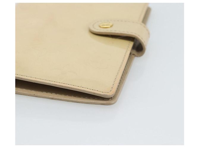 LOUIS VUITTON Monogram Vernis Agenda PM Planner Cover Beige R21001 Auth 185865 - vista 7