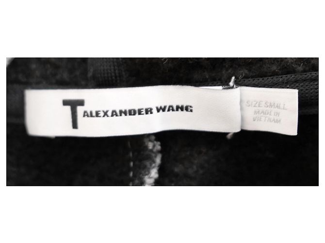 Alexander Wang T-Line Vestido Sudadera con Capucha Gris - vista 6