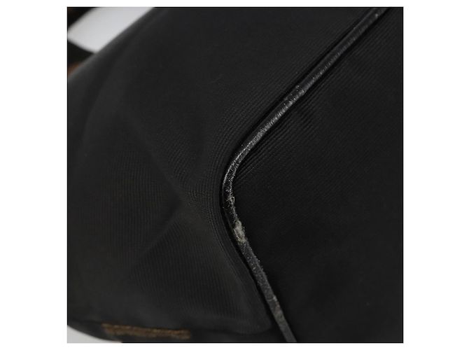 FENDI Handtasche Canvas Schwarz Silber Auth 187337 - Ansicht 17