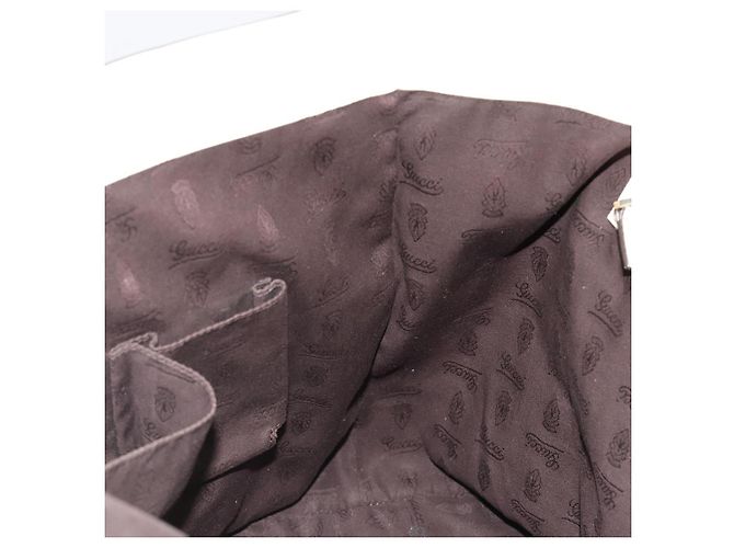 Borsa GUCCI GG Canvas Guccissima in pelle Bianco Argento 229852 Auth ka4829 - vista 21