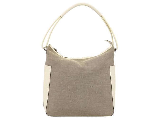 Borsa GUCCI Tela Avorio Argento 001 3766 Auth 186840 Crudo - vista 13