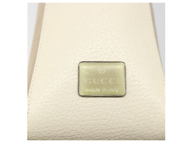 Borsa GUCCI Tela Avorio Argento 001 3766 Auth 186840 Crudo - vista 17