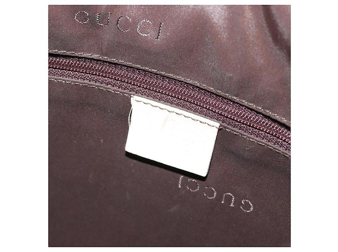 Borsa GUCCI Tela Avorio Argento 001 3766 Auth 186840 Crudo - vista 19