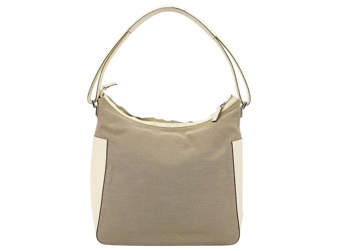 Borsa GUCCI Tela Avorio Argento 001 3766 Auth 186840 Crudo - vista 2
