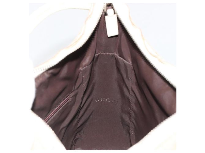 Borsa GUCCI Tela Avorio Argento 001 3766 Auth 186840 Crudo - vista 20