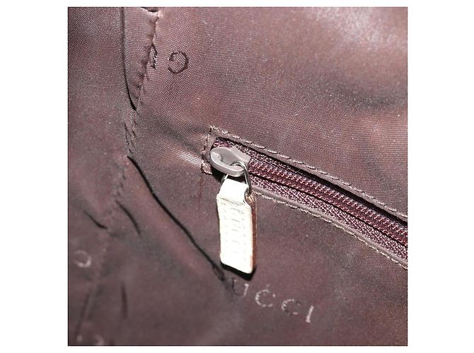 Borsa GUCCI Tela Avorio Argento 001 3766 Auth 186840 Crudo - vista 22