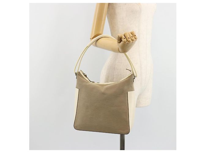 Borsa GUCCI Tela Avorio Argento 001 3766 Auth 186840 Crudo - vista 24
