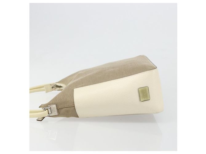 Borsa GUCCI Tela Avorio Argento 001 3766 Auth 186840 Crudo - vista 4