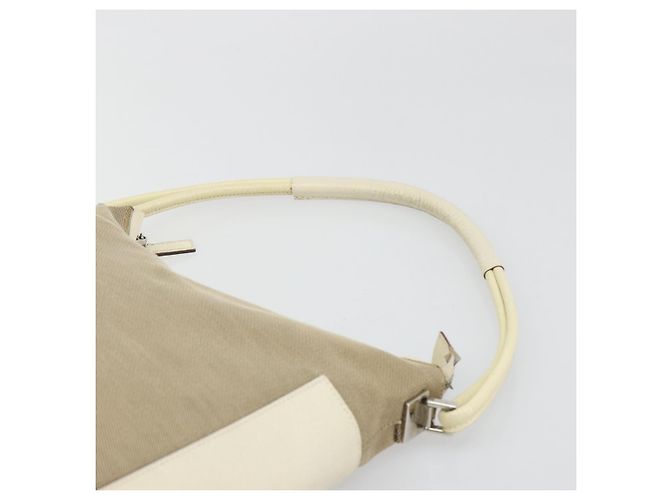 Borsa GUCCI Tela Avorio Argento 001 3766 Auth 186840 Crudo - vista 8