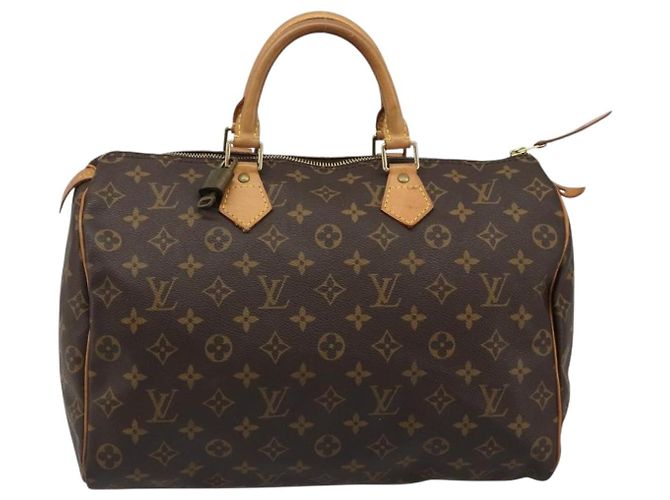 LOUIS VUITTON Borsa Monogram Speedy 35 M41524 LV Auth 187106SAV Monogramma - vista 13