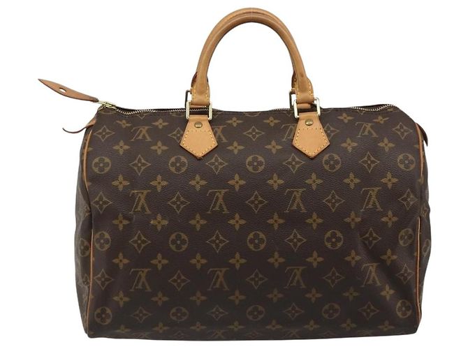 LOUIS VUITTON Borsa Monogram Speedy 35 M41524 LV Auth 187106SAV Monogramma - vista 2