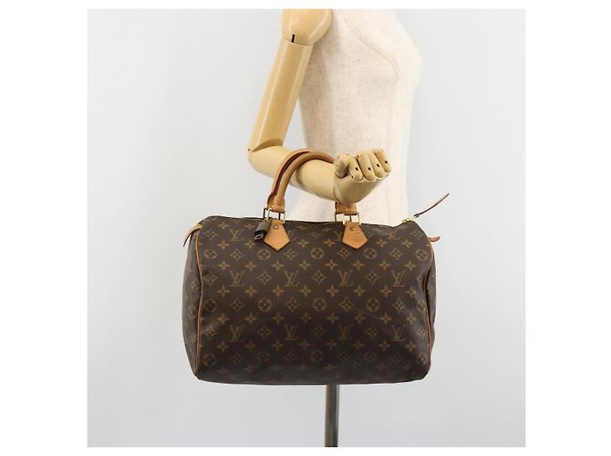 LOUIS VUITTON Borsa Monogram Speedy 35 M41524 LV Auth 187106SAV Monogramma - vista 24
