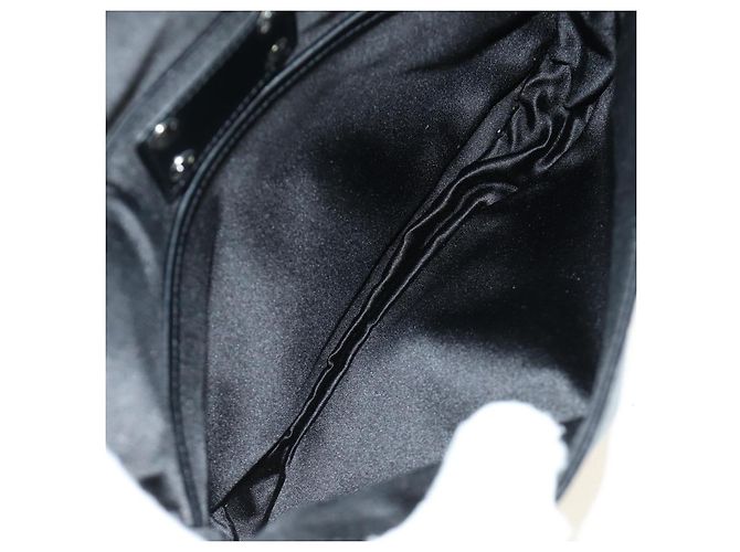 LOUIS VUITTON Monogram Satin Musette Comte de Fe Bag Black M92273 LV Auth 179540SAV Schwarz - Ansicht 10