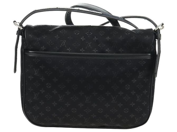 LOUIS VUITTON Monogram Satin Musette Comte de Fe Bag Black M92273 LV Auth 179540SAV Schwarz - Ansicht 2