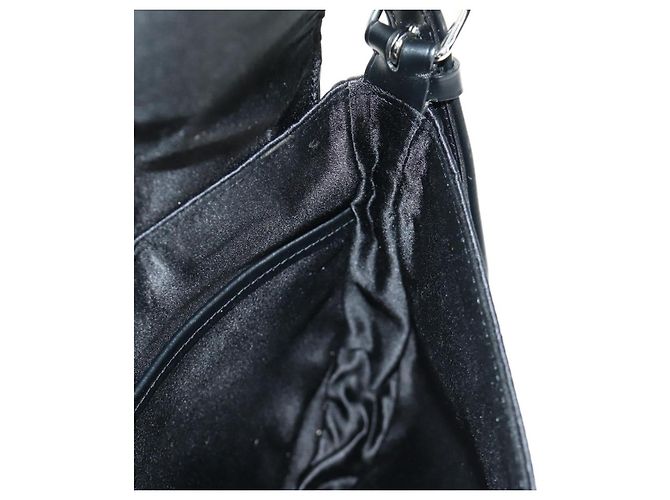 LOUIS VUITTON Monogram Satin Musette Comte de Fe Bag Black M92273 LV Auth 179540SAV Schwarz - Ansicht 24