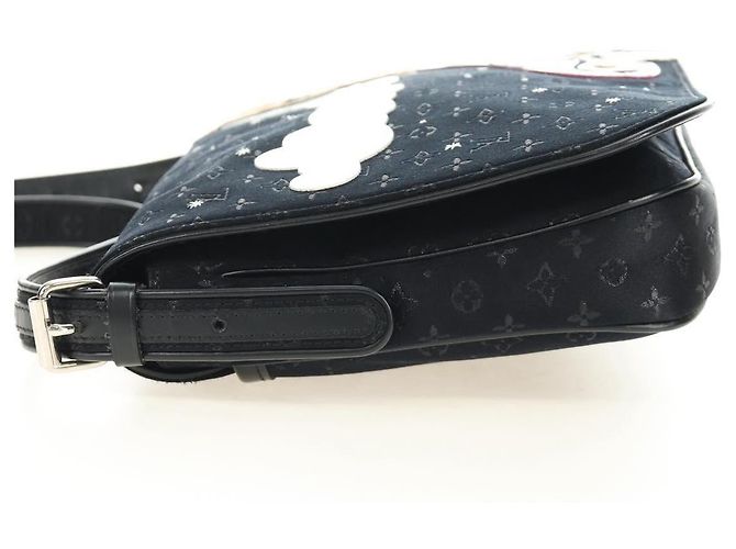 LOUIS VUITTON Monogram Satin Musette Comte de Fe Bag Black M92273 LV Auth 179540SAV Schwarz - Ansicht 3