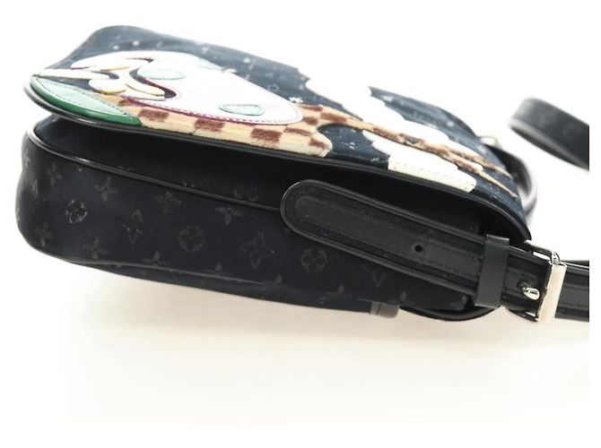 LOUIS VUITTON Monogram Satin Musette Comte de Fe Bag Black M92273 LV Auth 179540SAV Schwarz - Ansicht 4