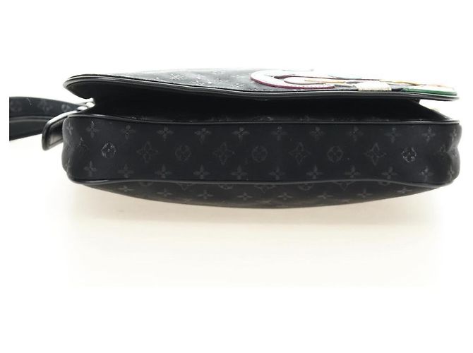 LOUIS VUITTON Monogram Satin Musette Comte de Fe Bag Black M92273 LV Auth 179540SAV Schwarz - Ansicht 5