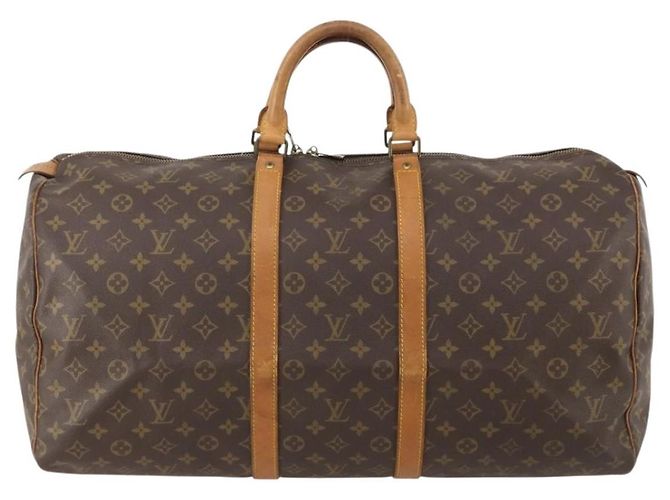 LOUIS VUITTON Monogram Keepall 55 Boston Bag M41424 LV Auth 187063 Monogramma - vista 13