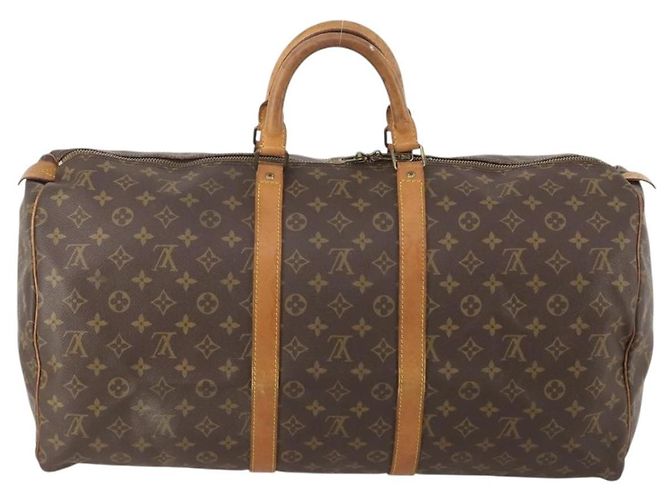 LOUIS VUITTON Monogram Keepall 55 Boston Bag M41424 LV Auth 187063 Monogramma - vista 2