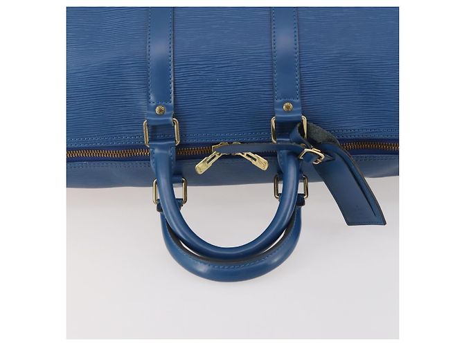 LOUIS VUITTON Epi Keepall 45 Boston Bag Blue M42975 LV Auth 183312 - vista 7