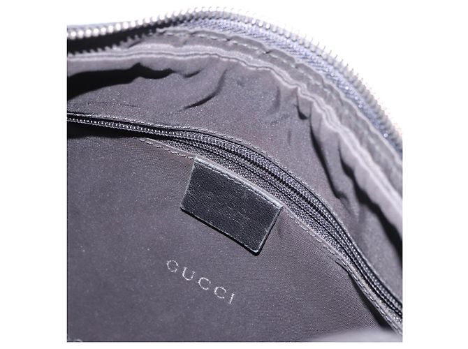 Borsa a Spalla GUCCI in Pelle Nera Argento 001 3341 Auth 187636 Nero - vista 10