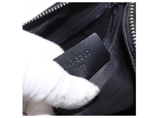 Borsa a Spalla GUCCI in Pelle Nera Argento 001 3341 Auth 187636 Nero - vista 12