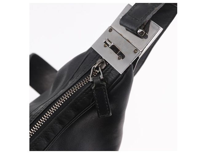 Borsa a Spalla GUCCI in Pelle Nera Argento 001 3341 Auth 187636 Nero - vista 18