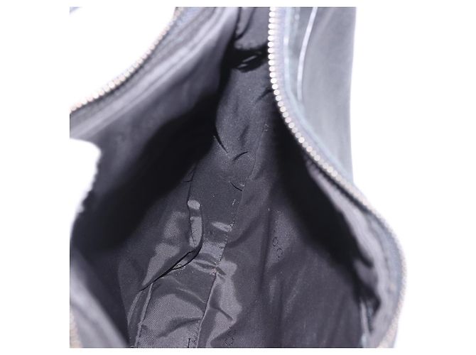 Borsa a Spalla GUCCI in Pelle Nera Argento 001 3341 Auth 187636 Nero - vista 19