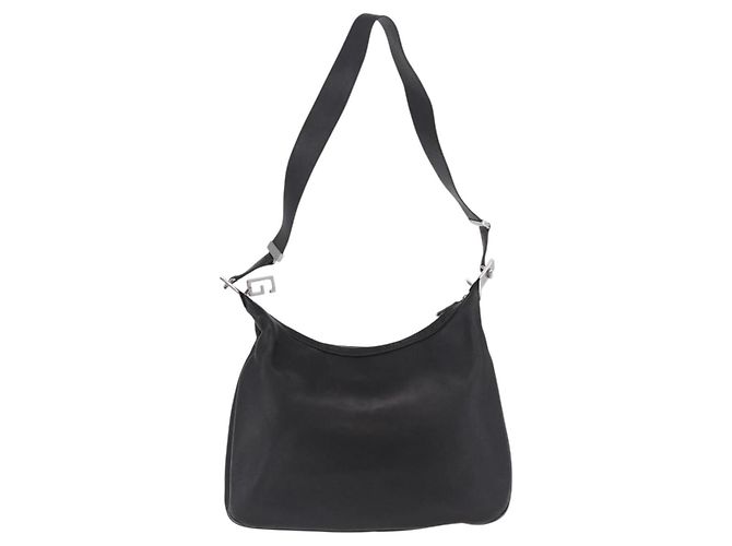 Borsa a Spalla GUCCI in Pelle Nera Argento 001 3341 Auth 187636 Nero - vista 2