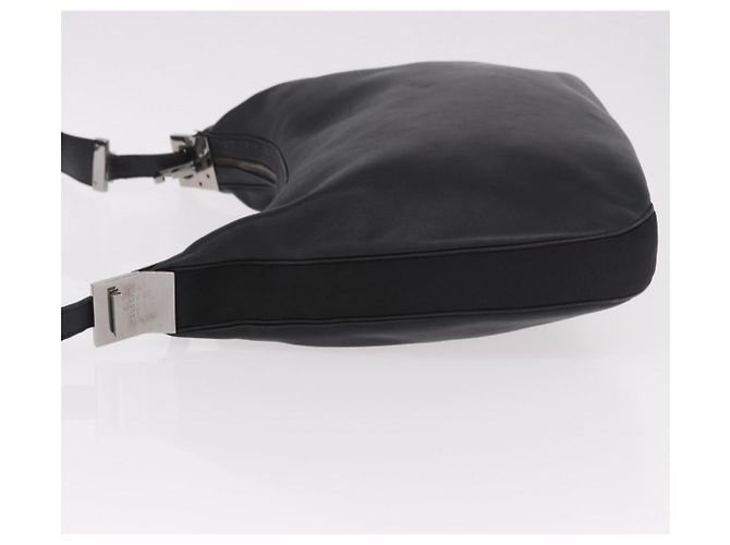 Borsa a Spalla GUCCI in Pelle Nera Argento 001 3341 Auth 187636 Nero - vista 4
