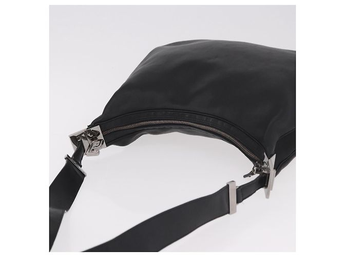 Borsa a Spalla GUCCI in Pelle Nera Argento 001 3341 Auth 187636 Nero - vista 6