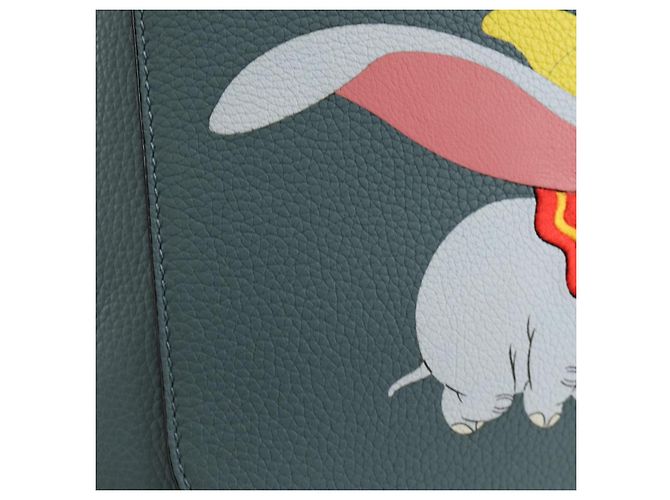 Zaino LOEWE Dumbo Goya Disney Collaboration in pelle blu argento Auth 185303SAM - vista 23