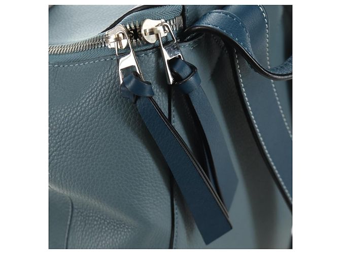 Zaino LOEWE Dumbo Goya Disney Collaboration in pelle blu argento Auth 185303SAM - vista 28
