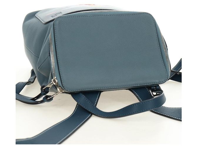 Zaino LOEWE Dumbo Goya Disney Collaboration in pelle blu argento Auth 185303SAM - vista 6