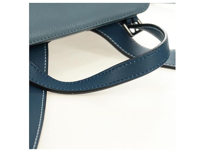 Zaino LOEWE Dumbo Goya Disney Collaboration in pelle blu argento Auth 185303SAM - vista 7