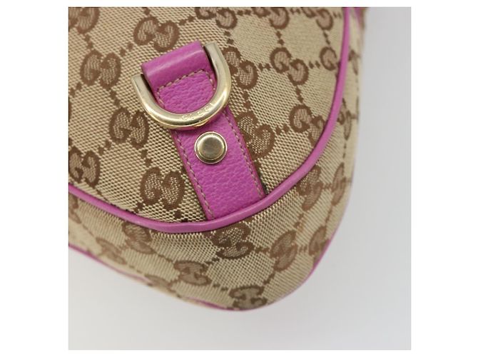 Borsa a Spalla GUCCI GG Canvas Abbey Beige Oro 130737 Auth 187022SAV D'oro - vista 15