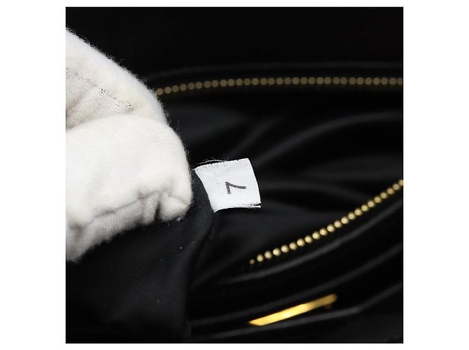 Borsa Miu Miu Matelasse Biker in pelle di agnello 2 modi Nero Oro Auth 187637V D'oro - vista 10