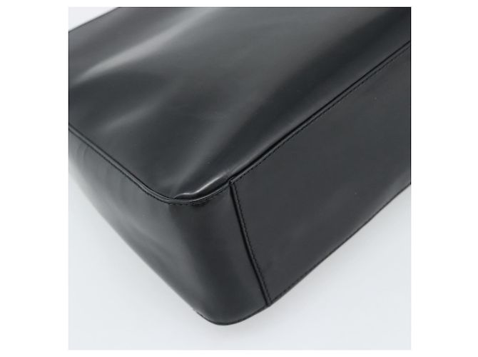 Borsa a Spalla PRADA in Pelle Nera Argento Auth 187050A Nero - vista 17