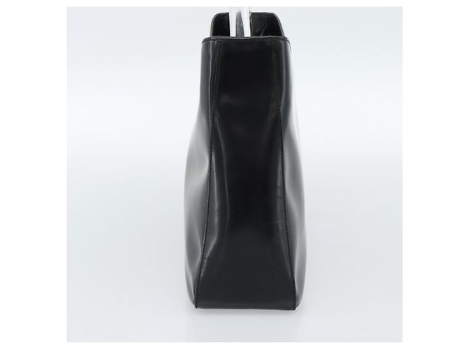 Borsa a Spalla PRADA in Pelle Nera Argento Auth 187050A Nero - vista 4