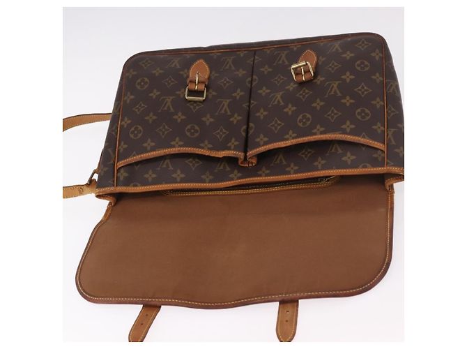 LOUIS VUITTON Borsa a Spalla Monogram Gibeciere GM M42246 LV Auth 187115 Monogramma - vista 20