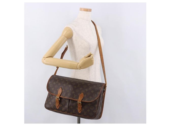 LOUIS VUITTON Borsa a Spalla Monogram Gibeciere GM M42246 LV Auth 187115 Monogramma - vista 28