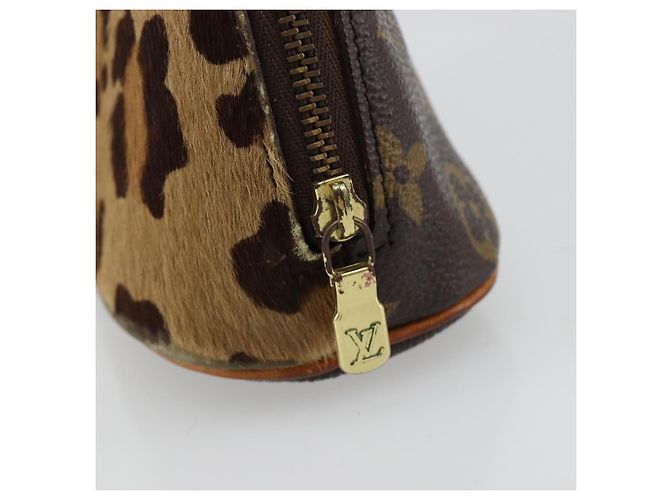 LOUIS VUITTON Monogram Leopard Azzedine Alaa Alma Pouch M99032 LV Auth 185752A Monograma - vista 10